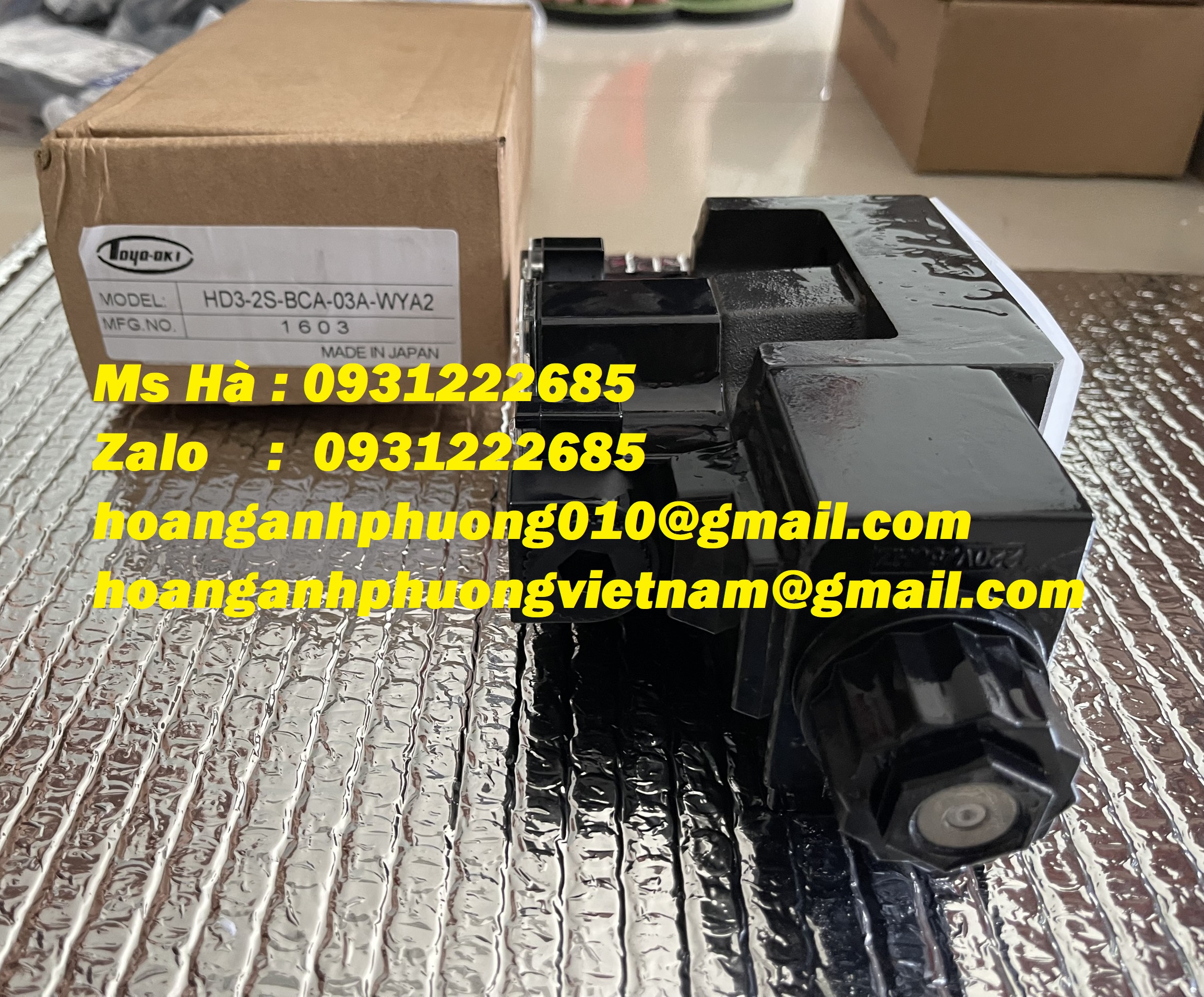 TOYOOKI van solenoid mới 100% dòng nhập khẩu HD3-2S-BCA-03A-WYA2